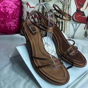 Zara Brown Strappy Heels